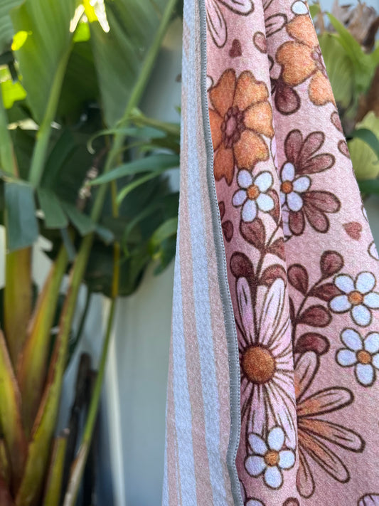 Sand Free Quick Dry Towel ~ Boho Floral