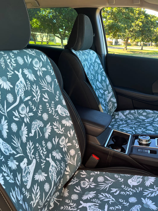 Neoprene Car Seat Cover-Aussie Animals