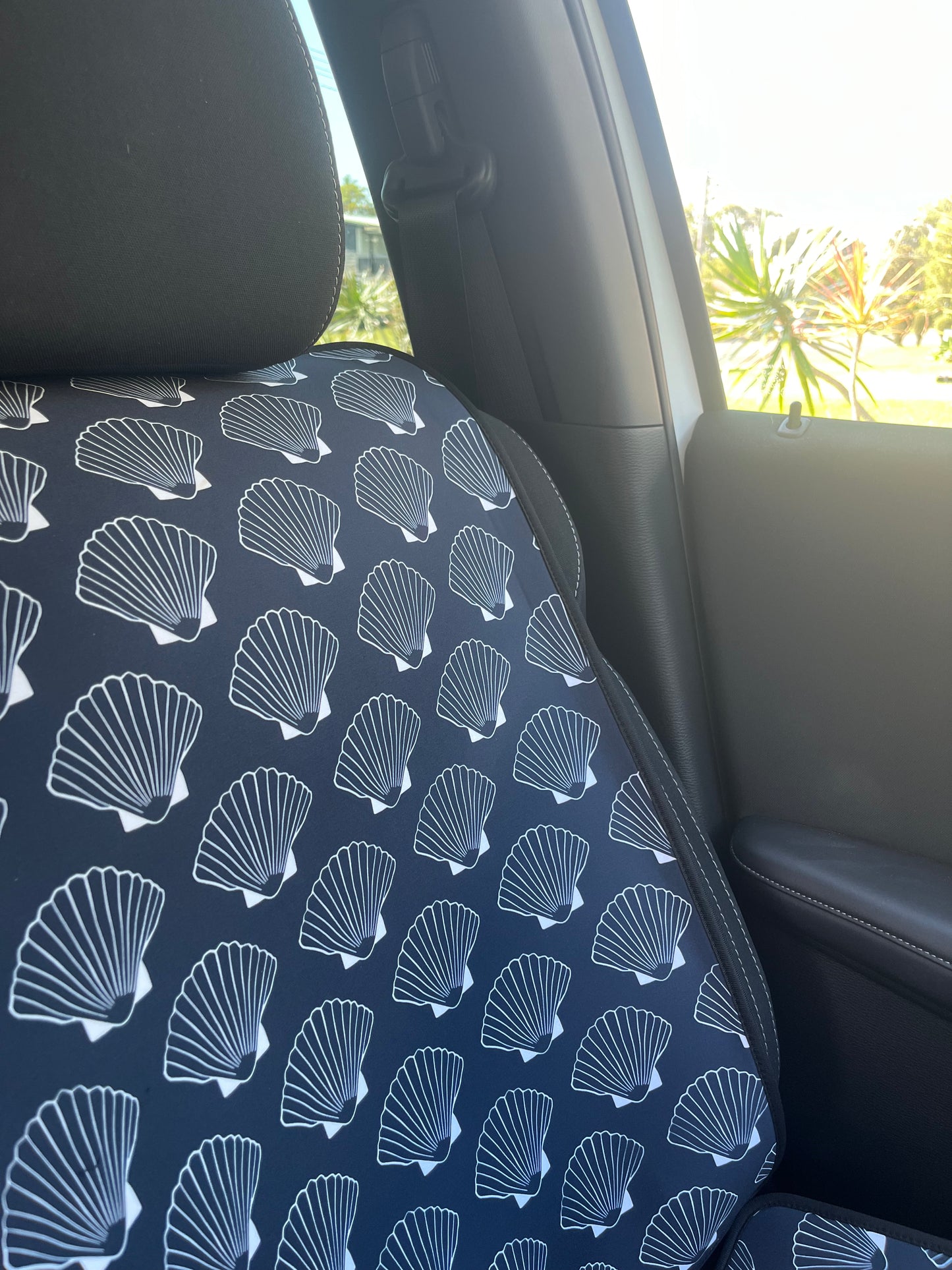 Neoprene Car Seat Cover-Seashells